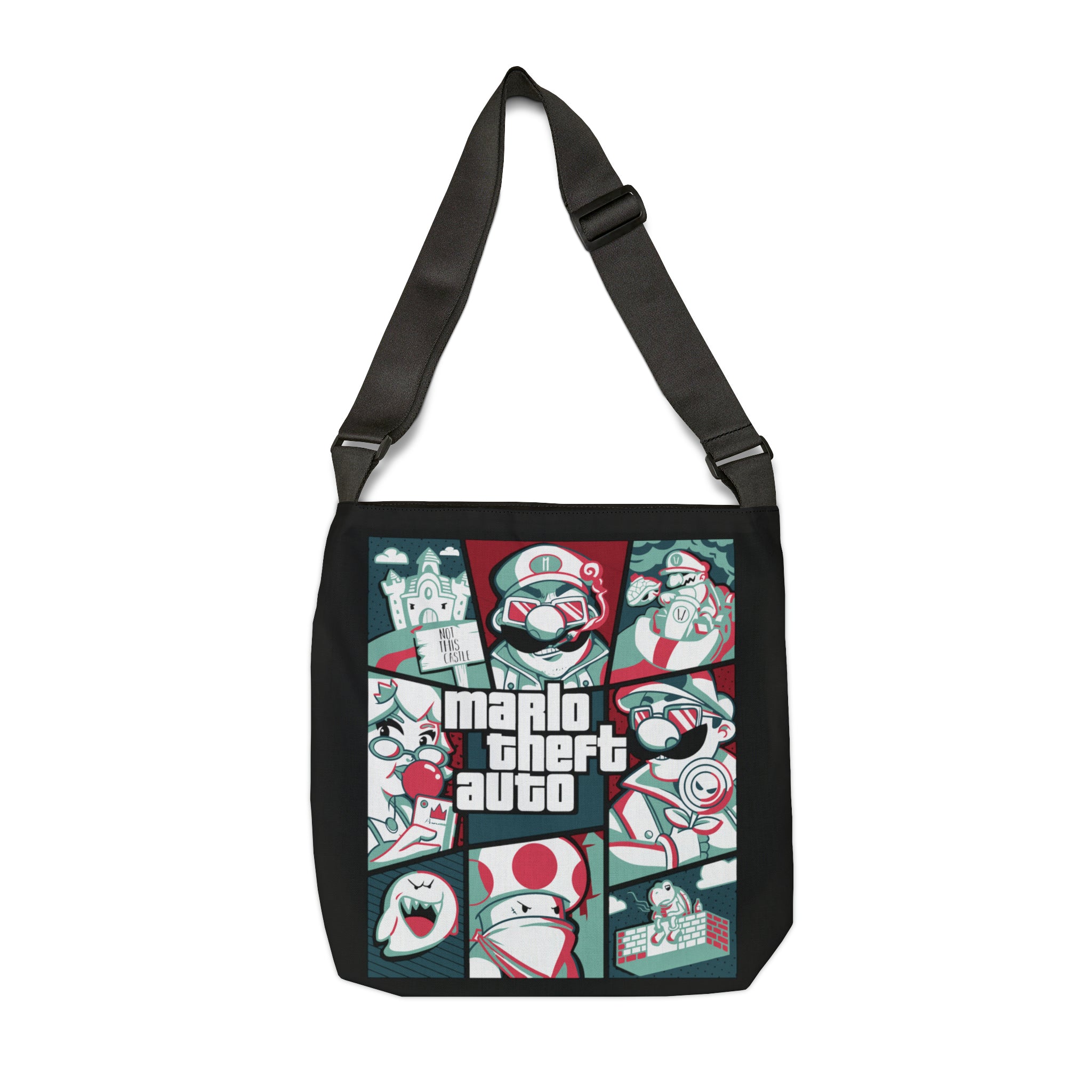 Mario Adjustable Tote Bag (AOP) - IGZ Clothing 