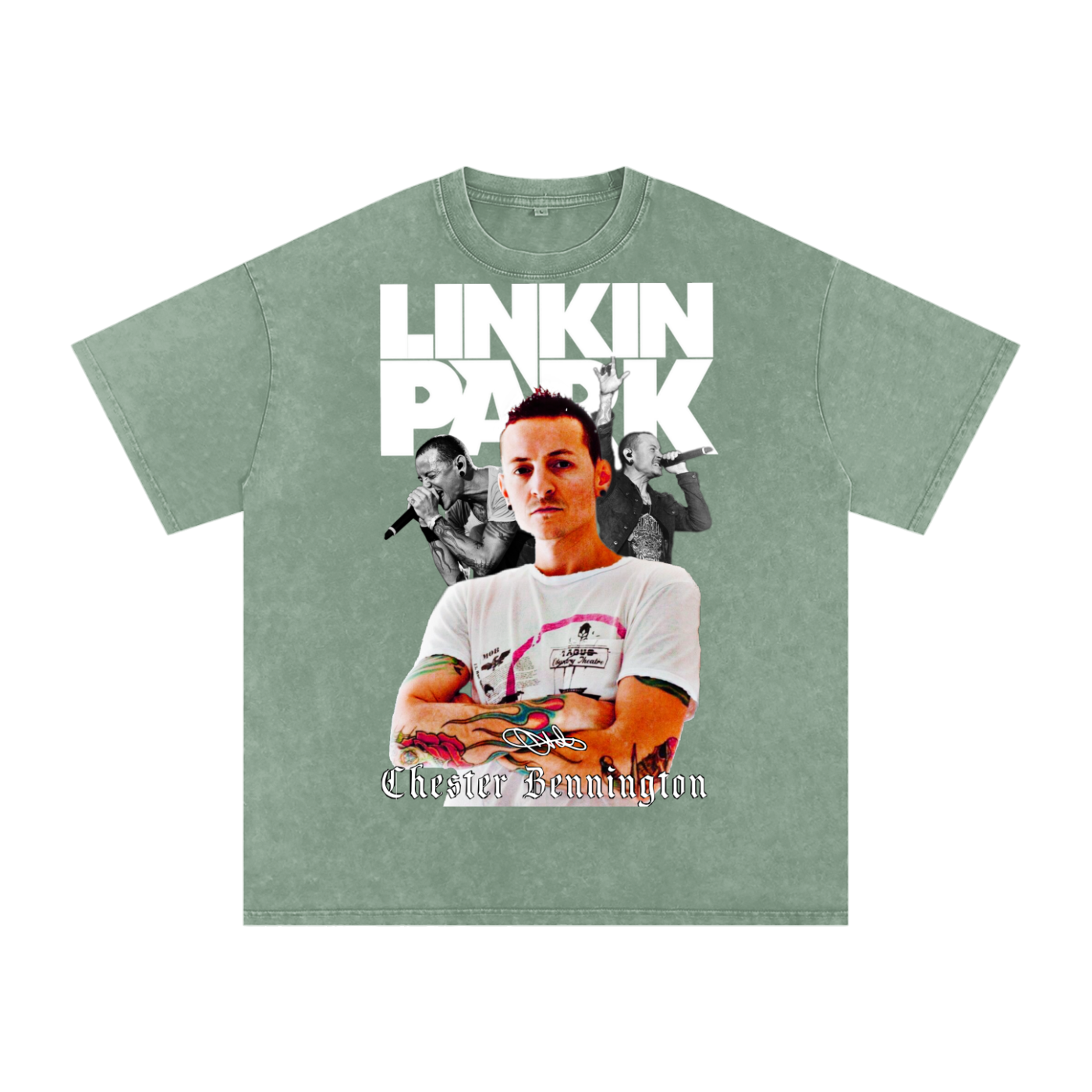Linkin Park Acid Wash Oversize T-Shirt