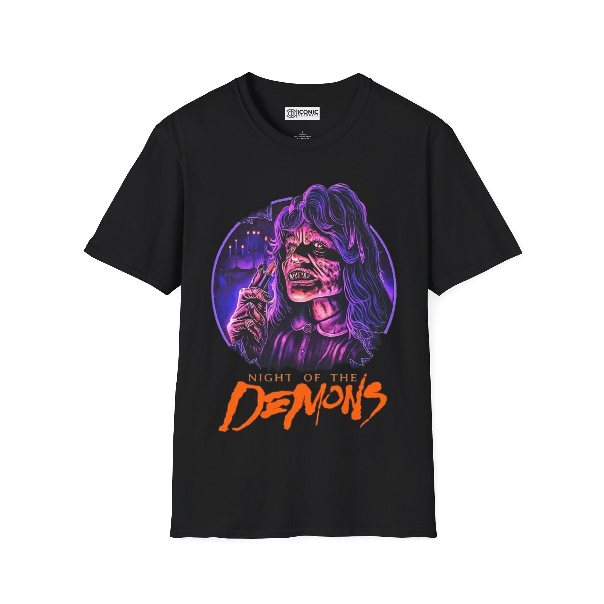 Night of the demons Unisex Softstyle T-Shirt - IGZ Clothing 