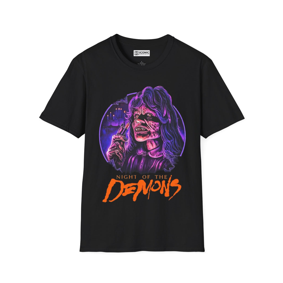 Night of the demons Unisex Softstyle T-Shirt - IGZ Clothing 