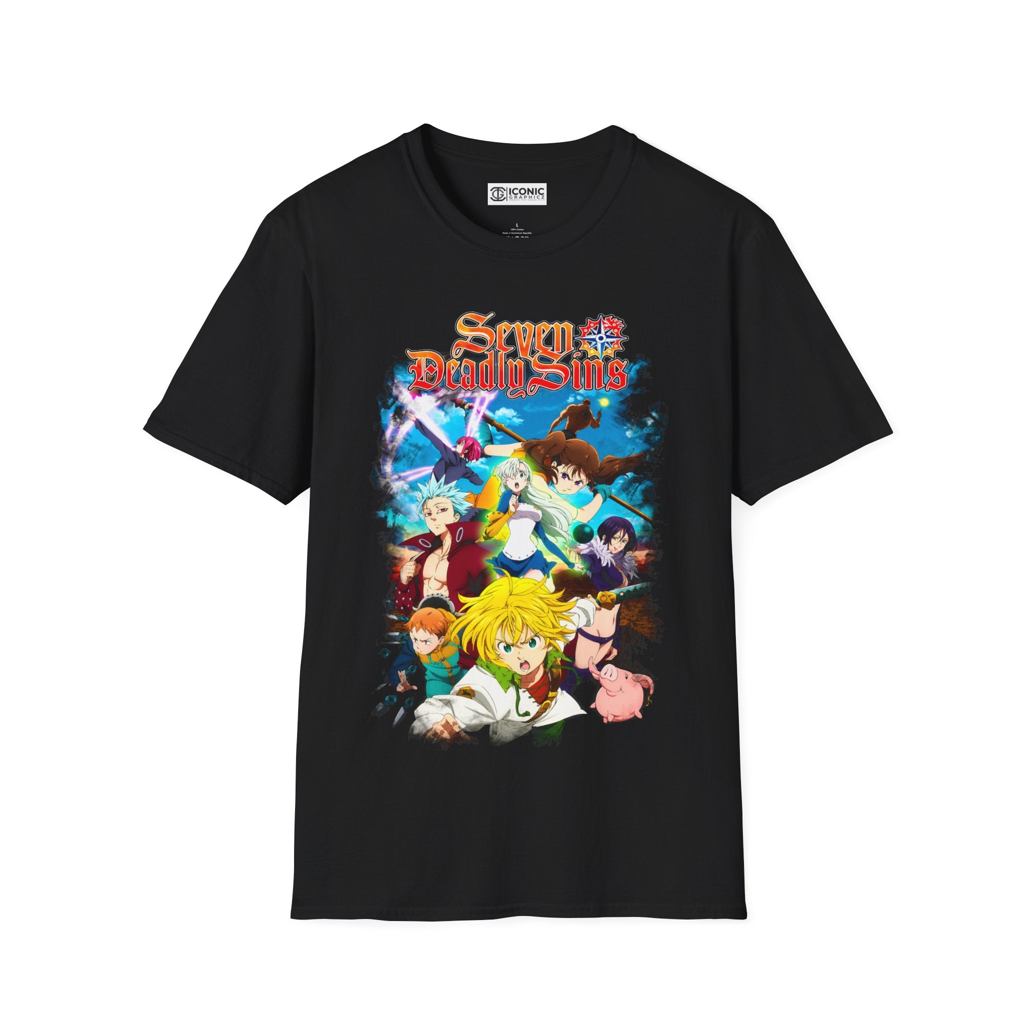 Seven Deadly sins crew Unisex Softstyle T-Shirt - IGZ Clothing 