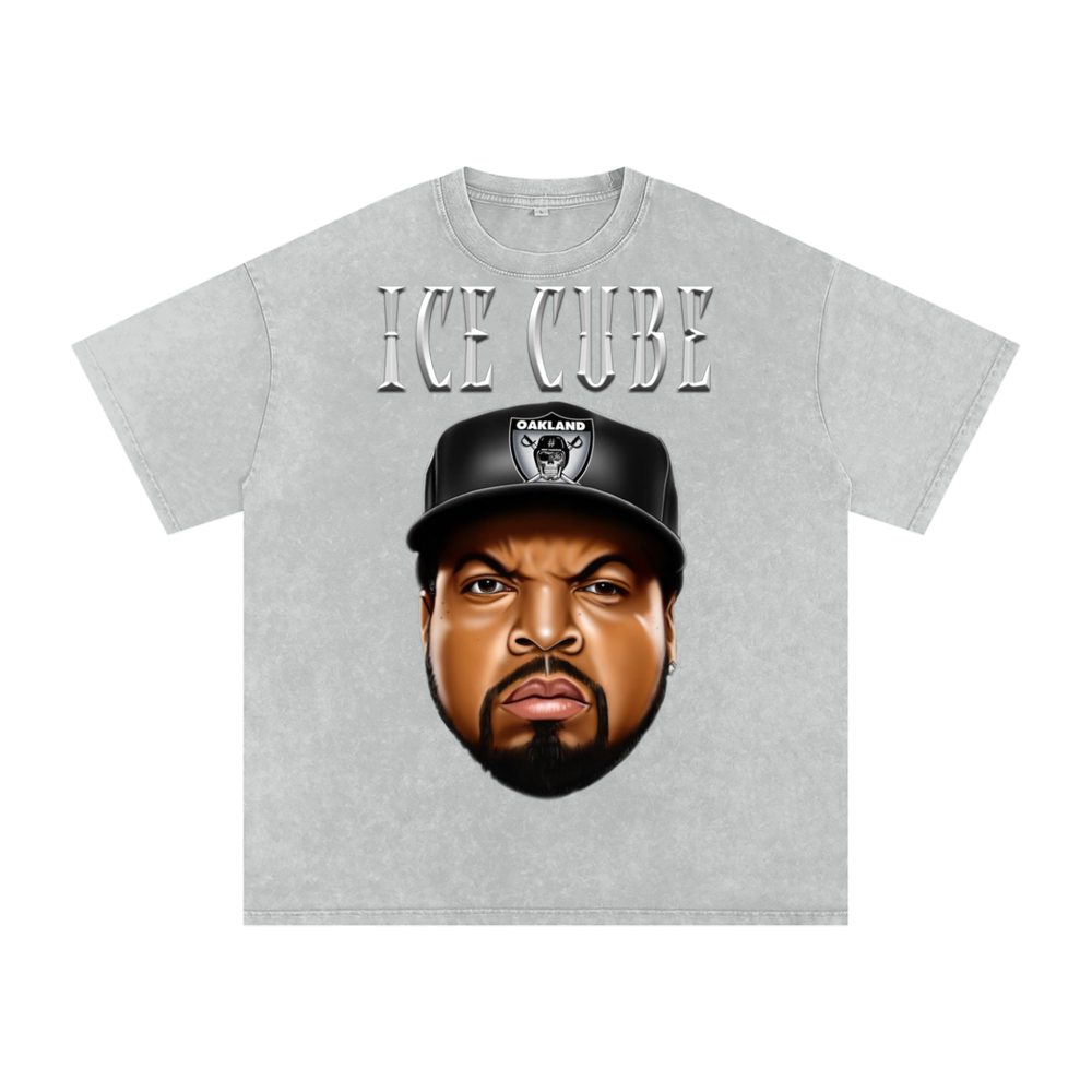 Ice Cube Acid Wash Oversize T-Shirt