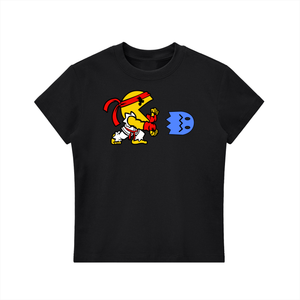 Street fighter x Pac-Man Essential Bodycon Crewneck T-Shirt