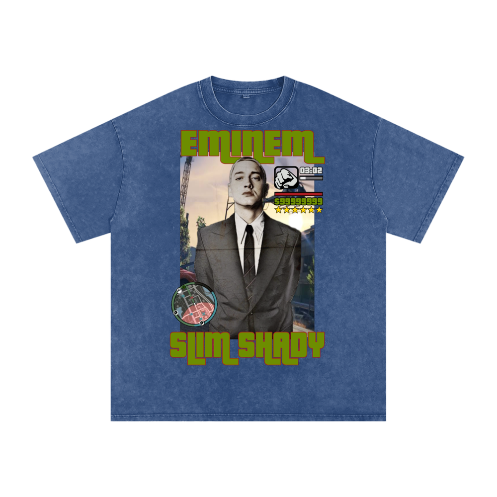 Eminem Acid Wash Oversize T-Shirt