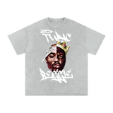 Tupac x Biggie Acid Wash Oversize T-Shirt