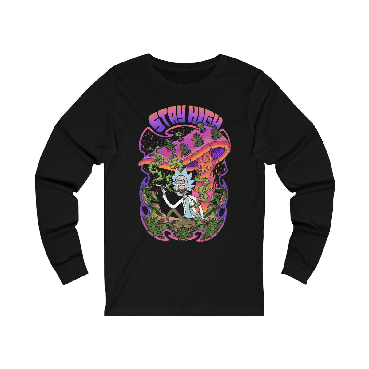 Rick and Morty Unisex Jersey Long Sleeve Tee - IGZ Clothing 