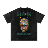 Tupac Shakur Acid Wash Oversize T-Shirt