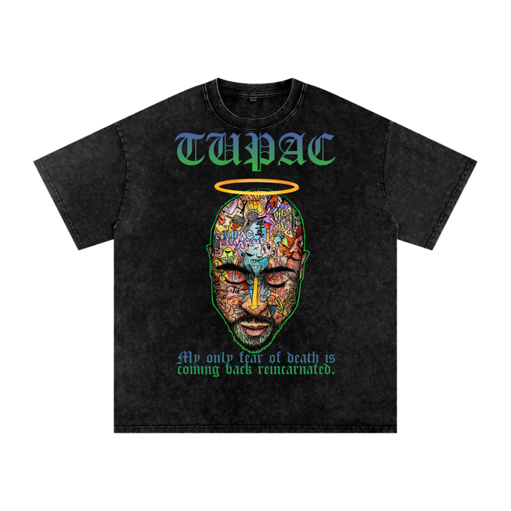 Tupac Shakur Acid Wash Oversize T-Shirt