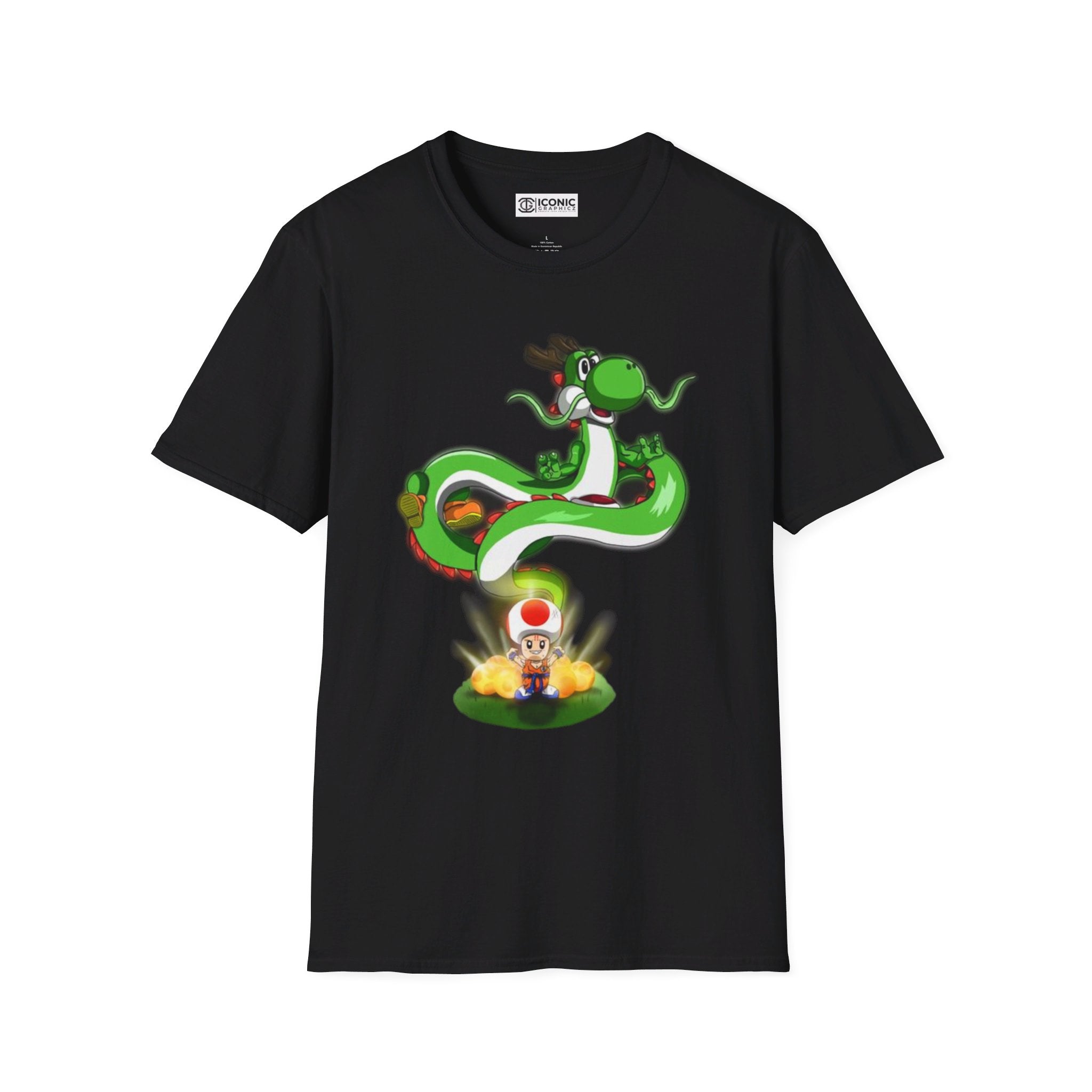 Mario and Dragonball parody Unisex Softstyle T-Shirt - IGZ Clothing 