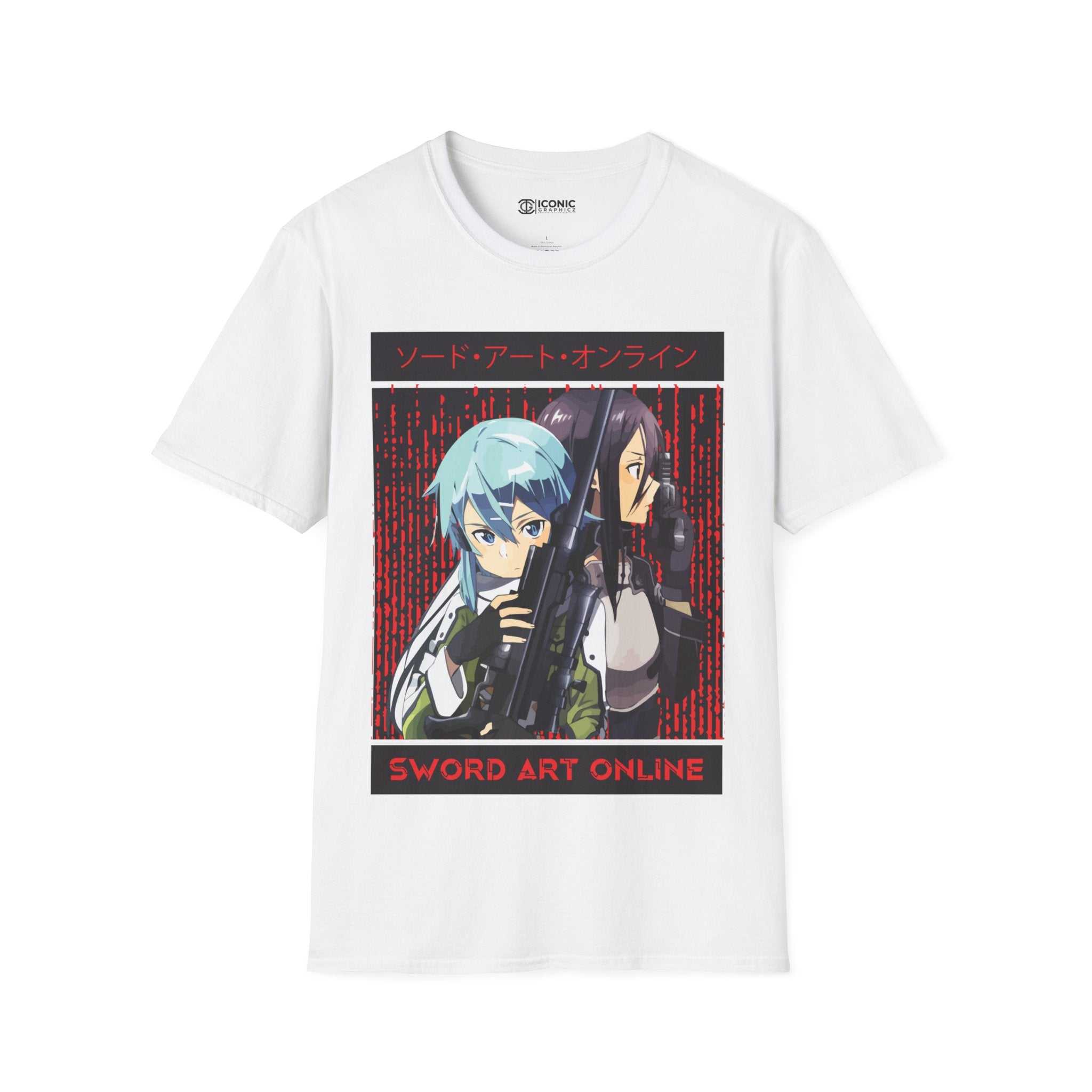 Kirito & Shino Unisex Softstyle T-Shirt - IGZ Clothing 