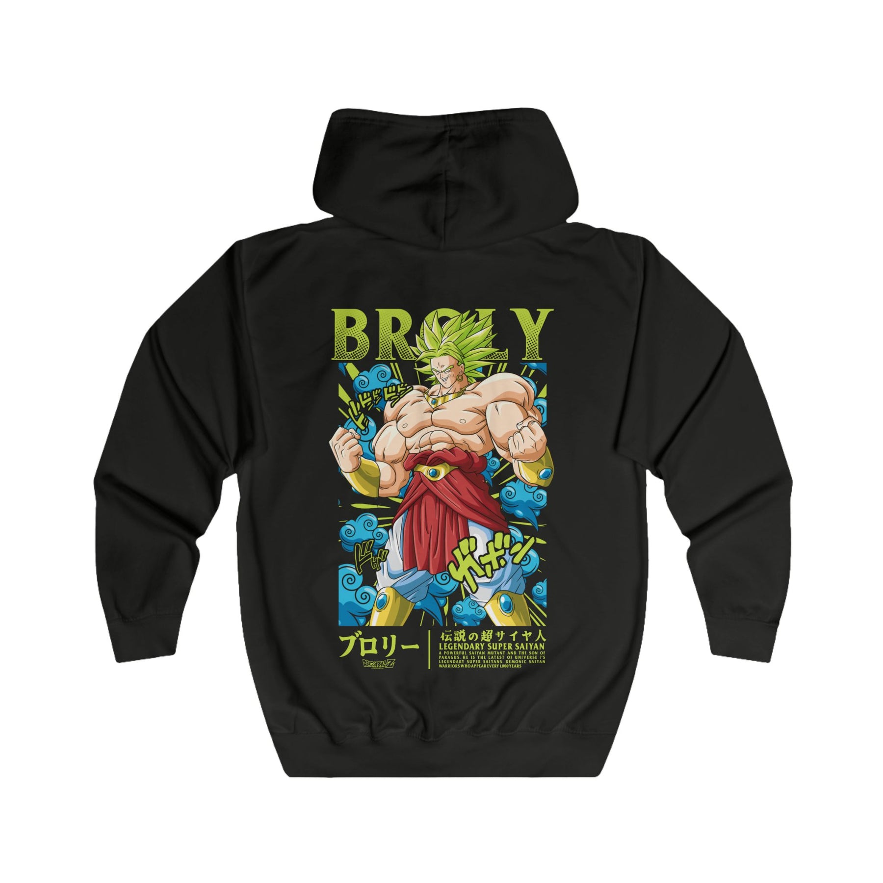 Broly Dragonball Z Unisex Full Zip Hoodie