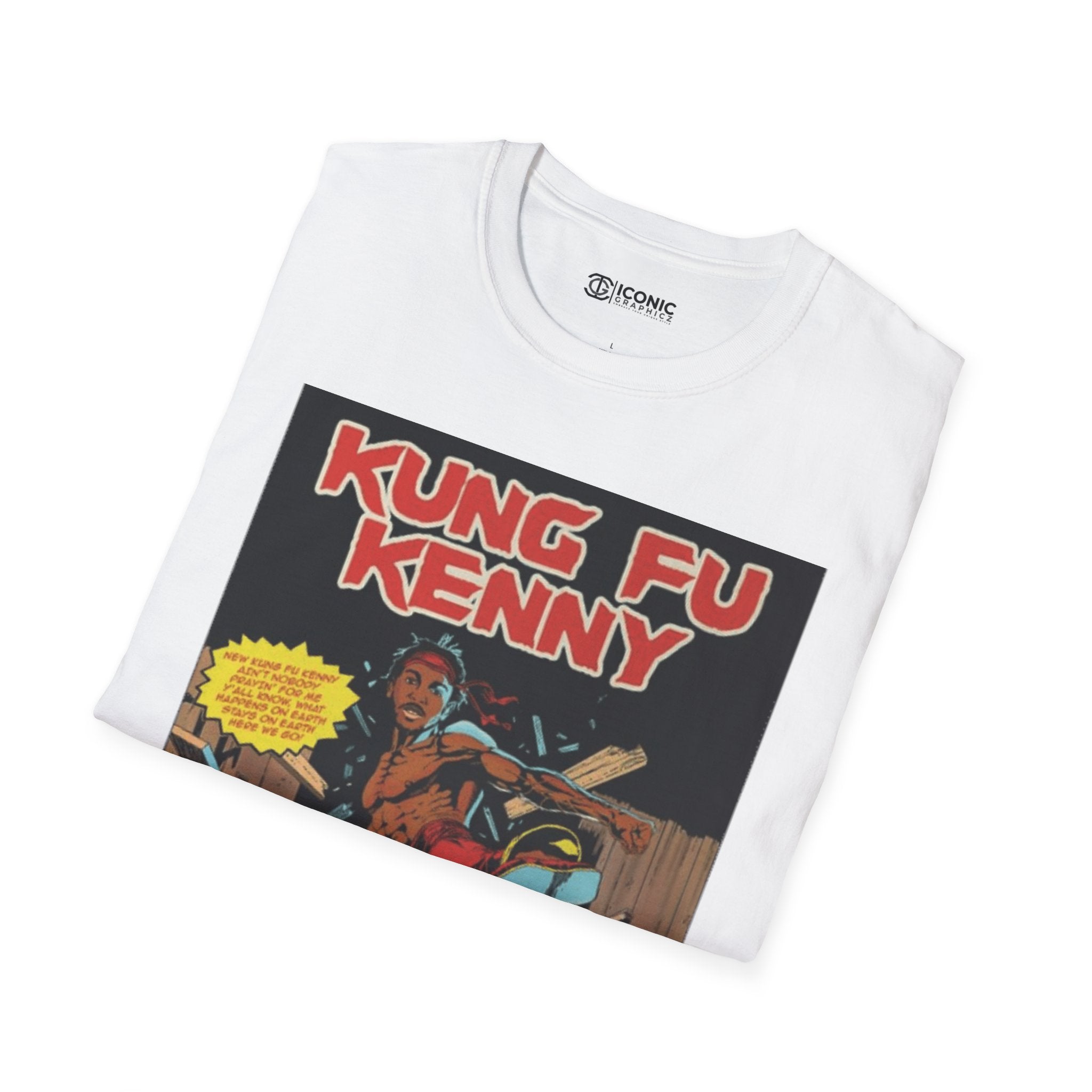 Kung Fu Kenny Unisex Softstyle T-Shirt - IGZ Clothing 