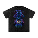 Jin Woo Solo Leveling Acid Wash Oversize T-Shirt