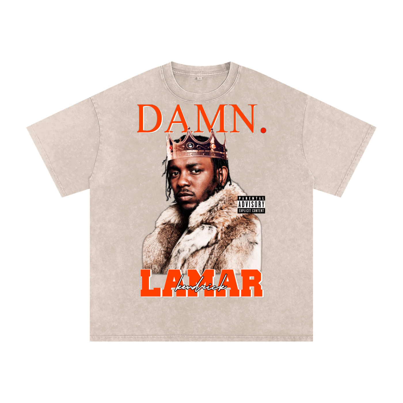 Kendrick Lamar Acid Wash Oversize T-Shirt
