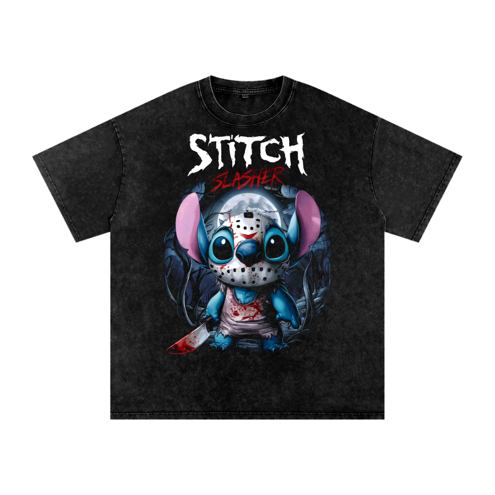Stitch Acid Wash Oversize T-Shirt