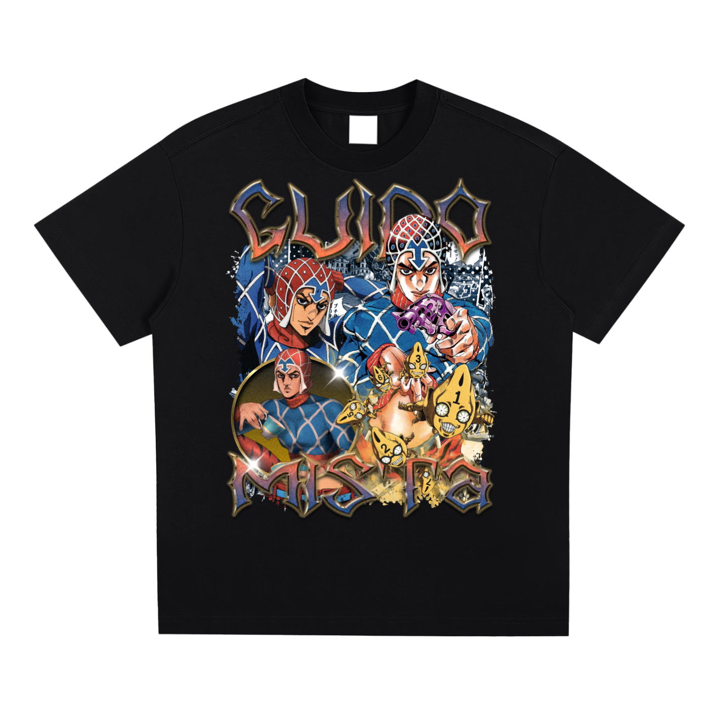 GUIDO MISTA Jojo bizarre adventure Quick-Dry Cooling T-shirt