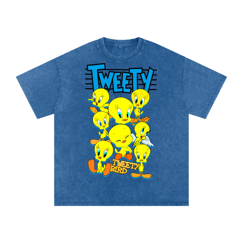 Tweety Acid Wash Oversize T-Shirt