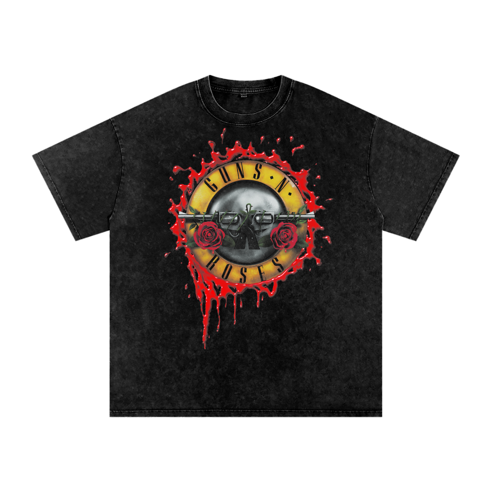 Guns N Roses Acid Wash Oversize T-Shirt
