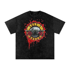 Guns N Roses Acid Wash Oversize T-Shirt