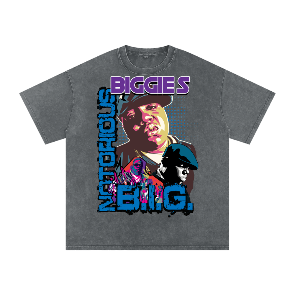 Notorious BIG Acid Wash Oversize T-Shirt