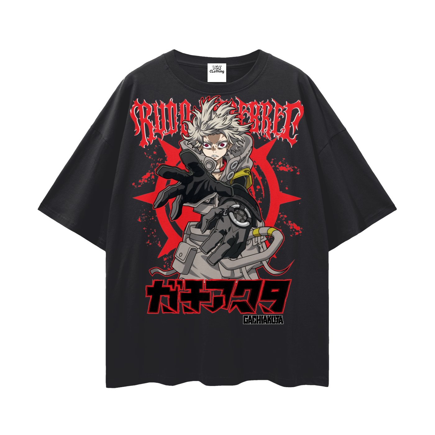 Rudo Gachiakuta Streetwear Loose Drop Shoulder T-Shirt