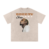 Chris Brown Breezy Bowl Acid Wash Oversize T-Shirt