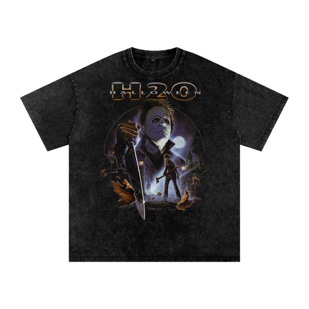 Halloween Acid Wash Oversize T-Shirt