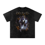 Halloween Acid Wash Oversize T-Shirt