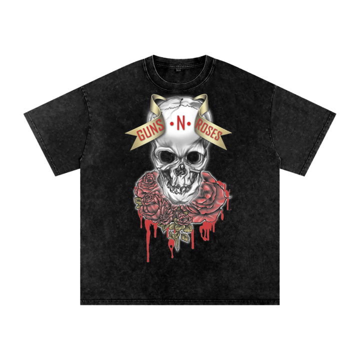 Guns N Roses Acid Wash Oversize T-Shirt