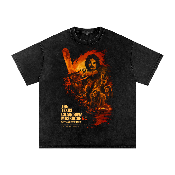 The Texas chainsaw massacre Acid Wash Oversize T-Shirt