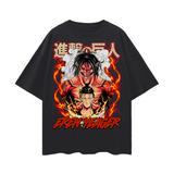 Attack Titan Attack on Titan Oversize Deep Drop Shoulder Tee