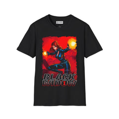 Black Widow Unisex Softstyle T-Shirt - IGZ Clothing 