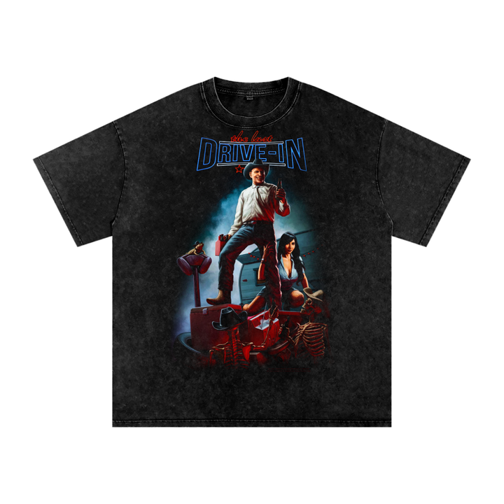 The last drive in Acid Wash Oversize T-Shirt
