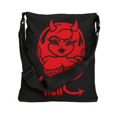 Curvy As Hell Adjustable Tote Bag (AOP) - IGZ Clothing 