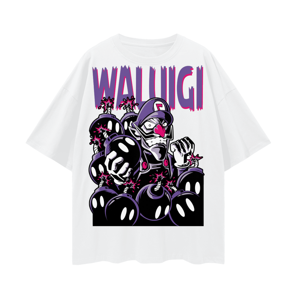 Waluigi Oversize Deep Drop Shoulder Tee