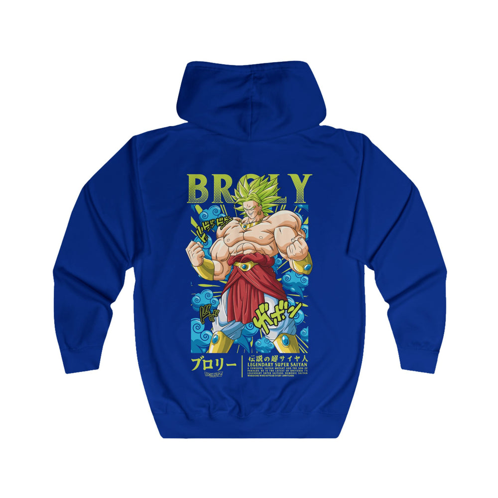 Broly Dragonball Z Unisex Full Zip Hoodie