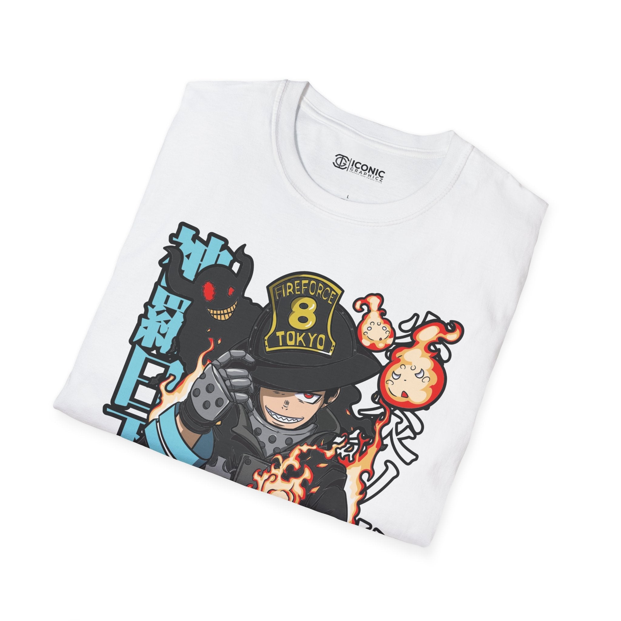 Shinra Fire Forcet T-Shirt Printify