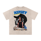 Nipsey Hustle Acid Wash Oversize T-Shirt