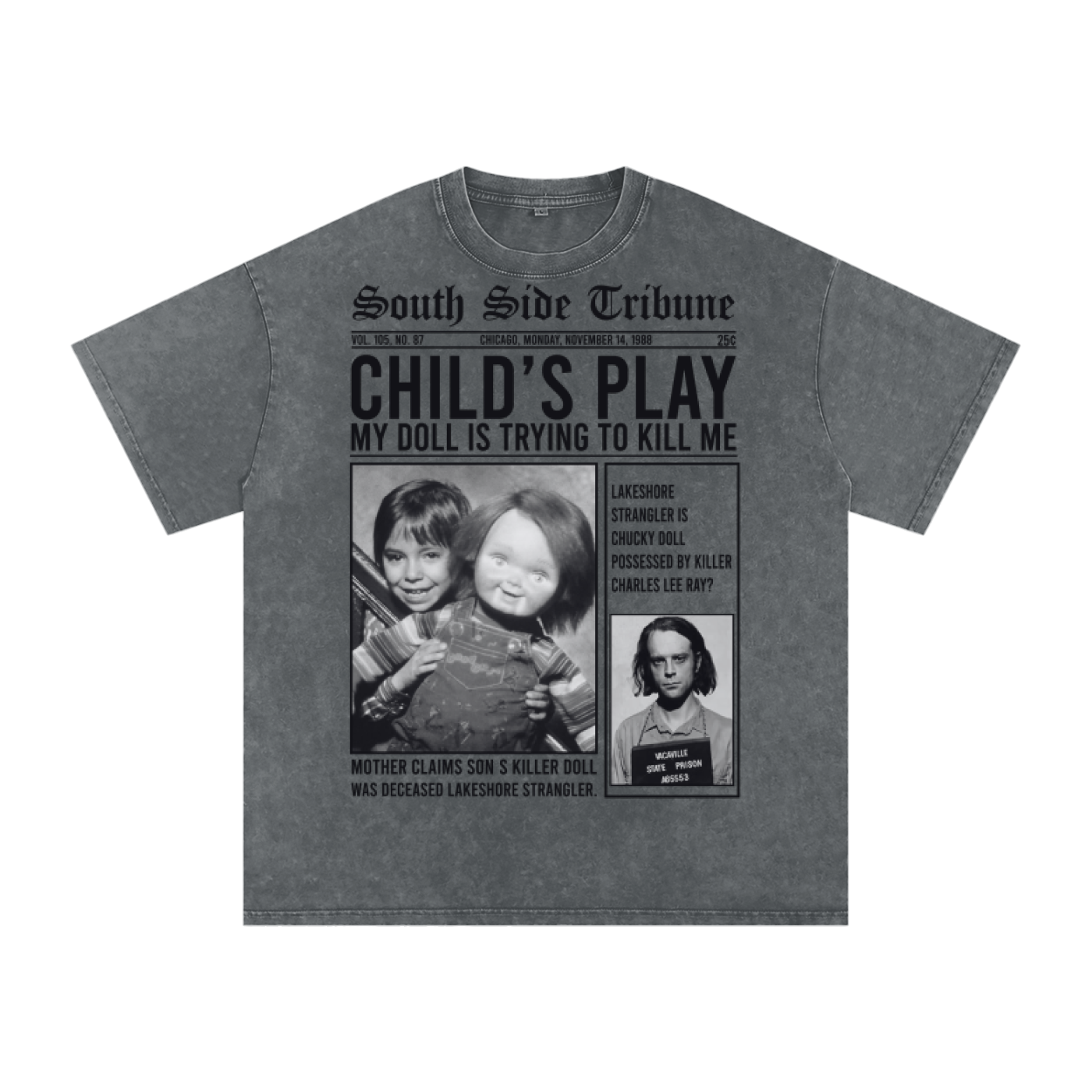 Chucky Acid Wash Oversize T-Shirt