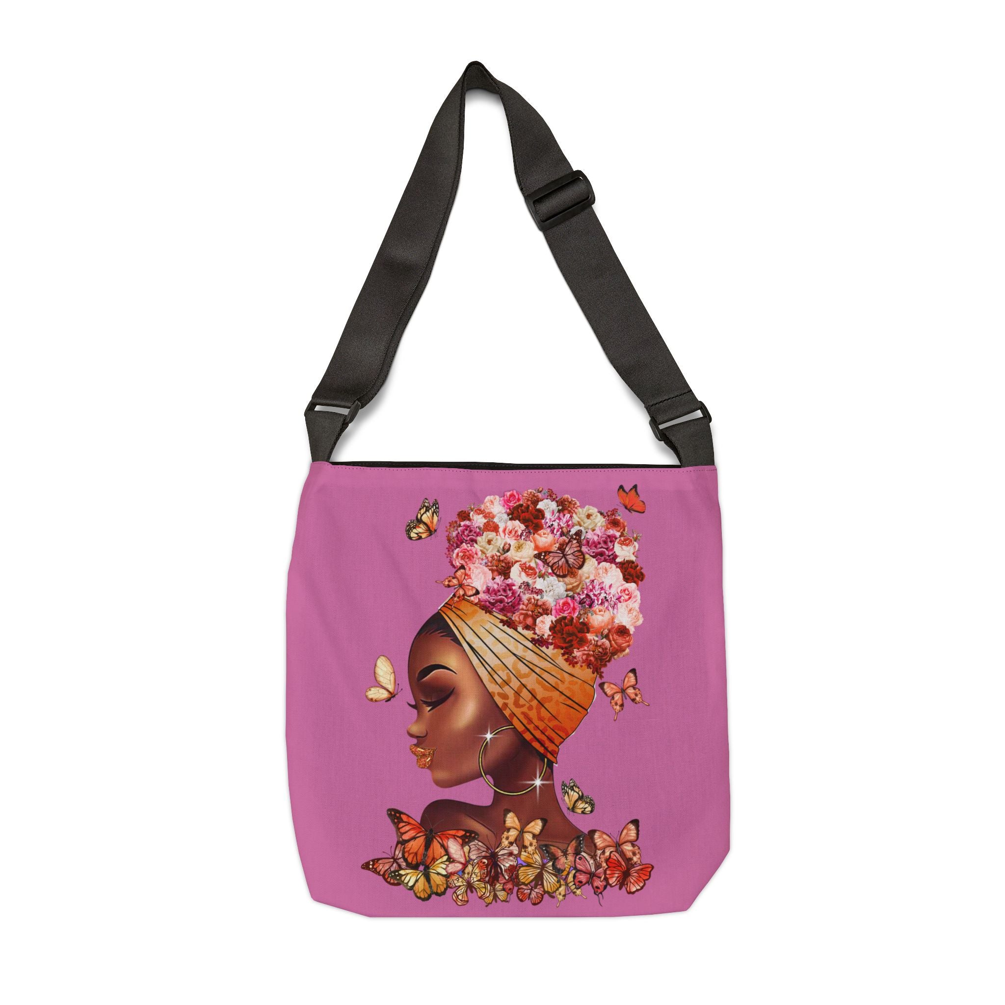 Ebony Beauty Adjustable Tote Bag (AOP)