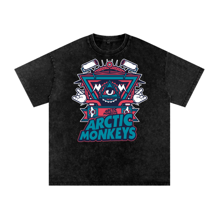 Arctic Monkeys Acid Wash Oversize T-Shirt