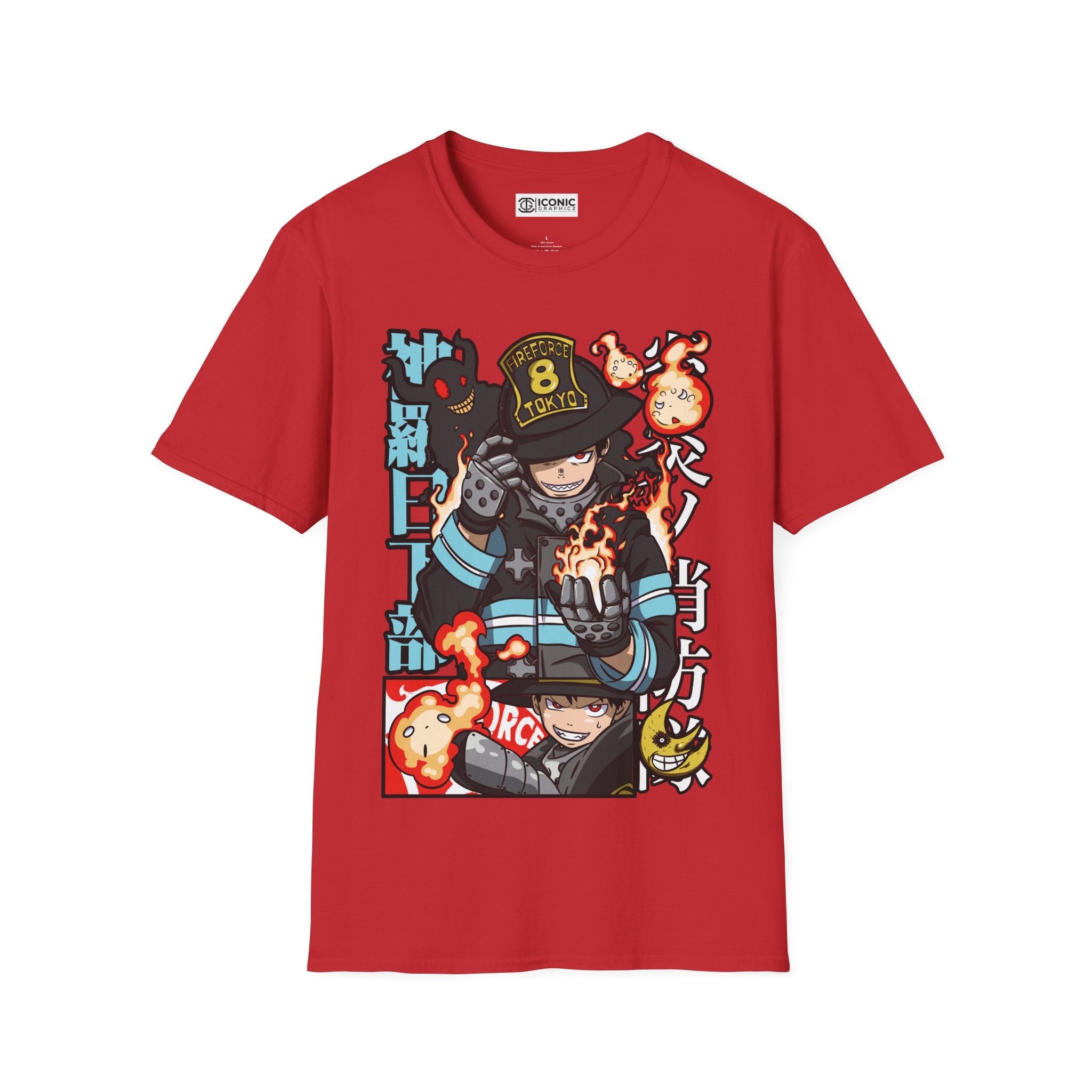 Shinra Fire Forcet T-Shirt Printify