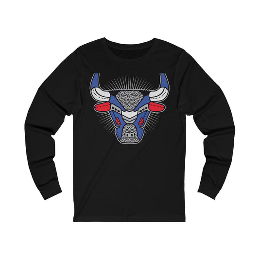 Bull Unisex Jersey Long Sleeve Tee - IGZ Clothing 