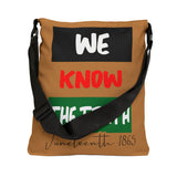 We Know The Truth Adjustable Tote Bag (AOP) - 