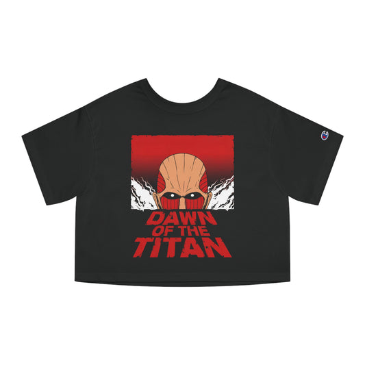 Dawn of Titans Champion Women's Heritage Cropped T-Shirt - IGZ Clothing 