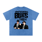 Blues Brothers Acid Wash Oversize T-Shirt