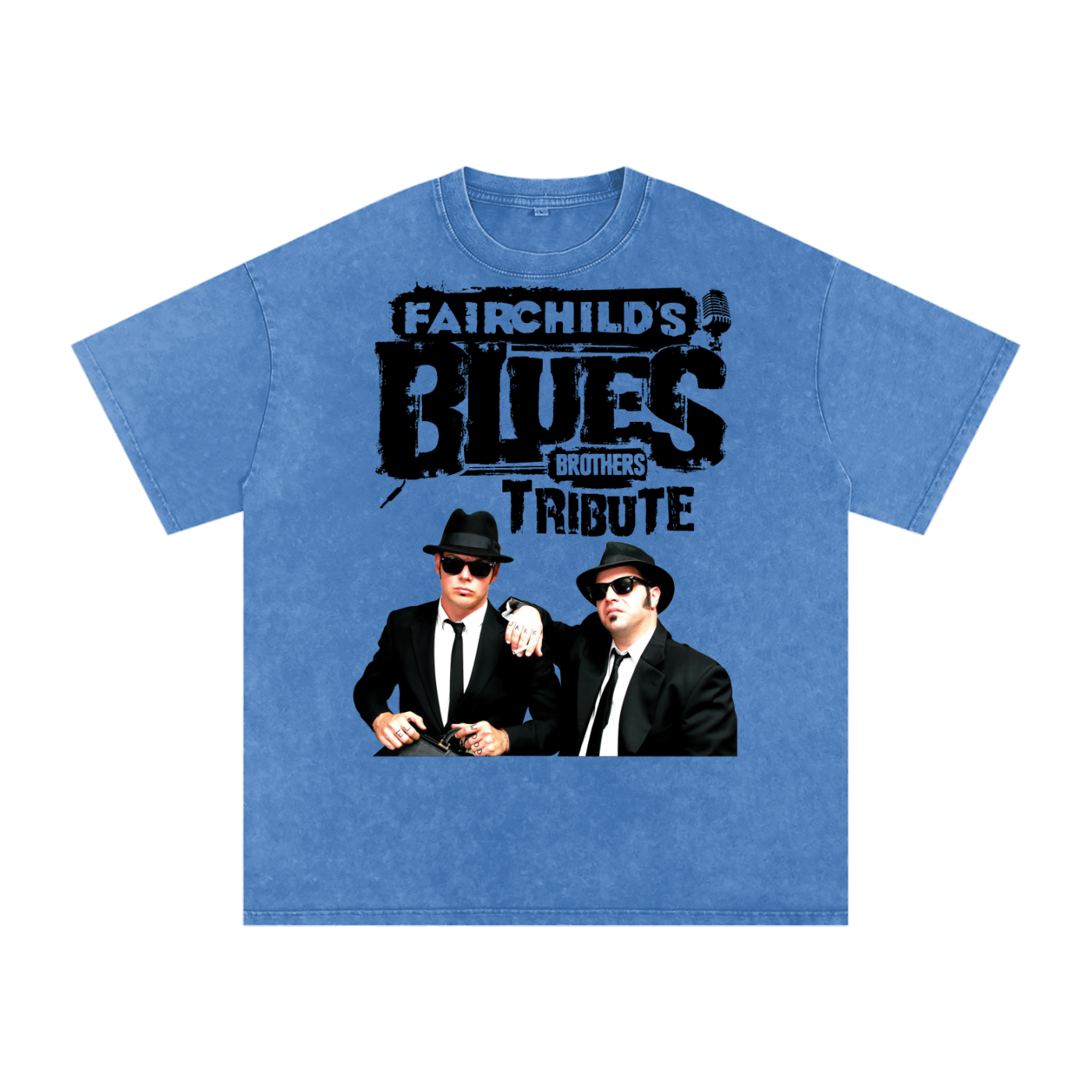 Blues Brothers Acid Wash Oversize T-Shirt