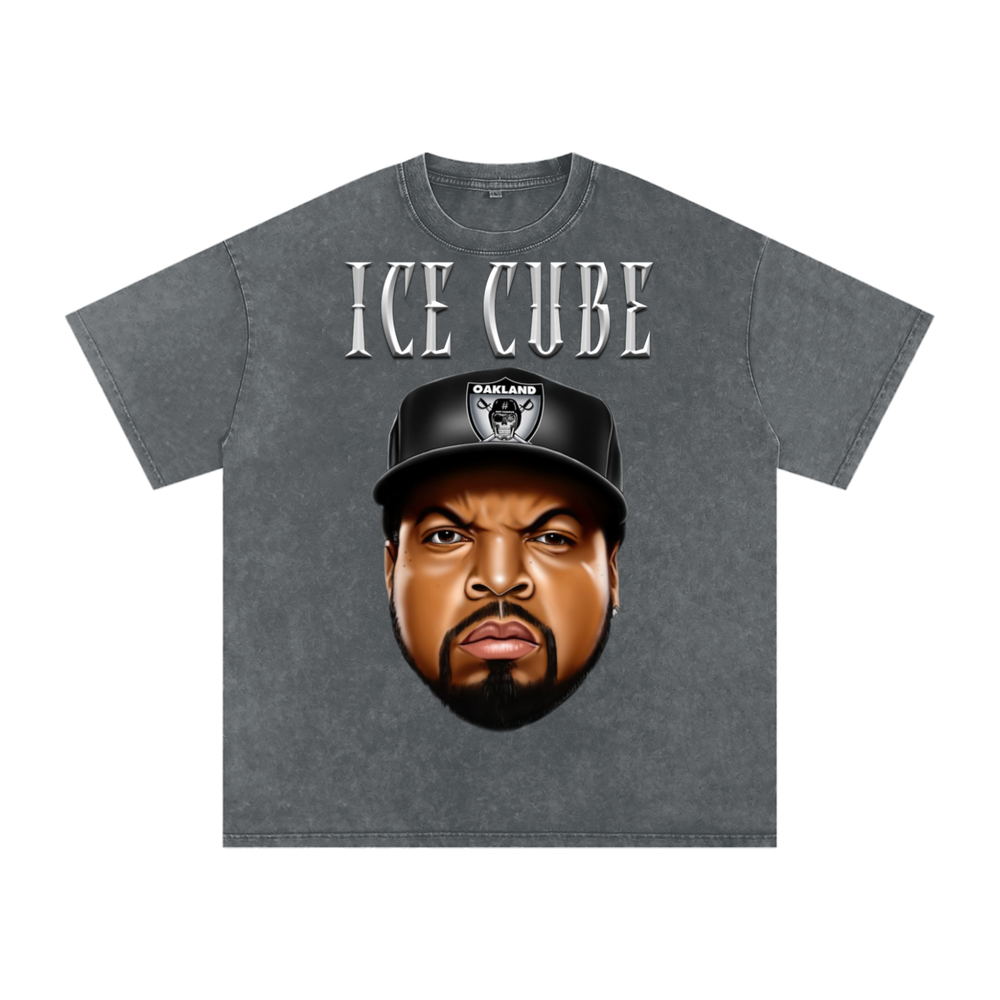 Ice Cube Acid Wash Oversize T-Shirt