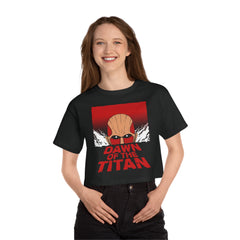 Dawn of Titans Champion Women's Heritage Cropped T-Shirt - IGZ Clothing 