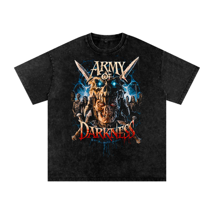 Army of darkness Acid Wash Oversize T-Shirt